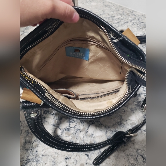 Kathy Van Zeeland Small Crossbody Featuring Colorful Charm Pins - Picture 8 of 14